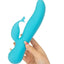 Swan The Kissing Swan Rechargeable Silicone Dual Action Rotate and Clitoral Vibrator