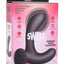 Swell 10x Inflatable Vibrating Silicone Rechargeable Prostate Plug - Black