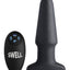 Swell Inflatable Rechargeable Silicone Vibrating Anal Plug - Black