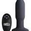 Swell Inflatable Rechargeable Silicone Vibrating Missile Anal Plug - Black