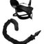 Tailz Black Cat Tail Anal Plug and Mask - Black - Set