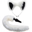 Tailz Fox Tail and Ears - White - Set