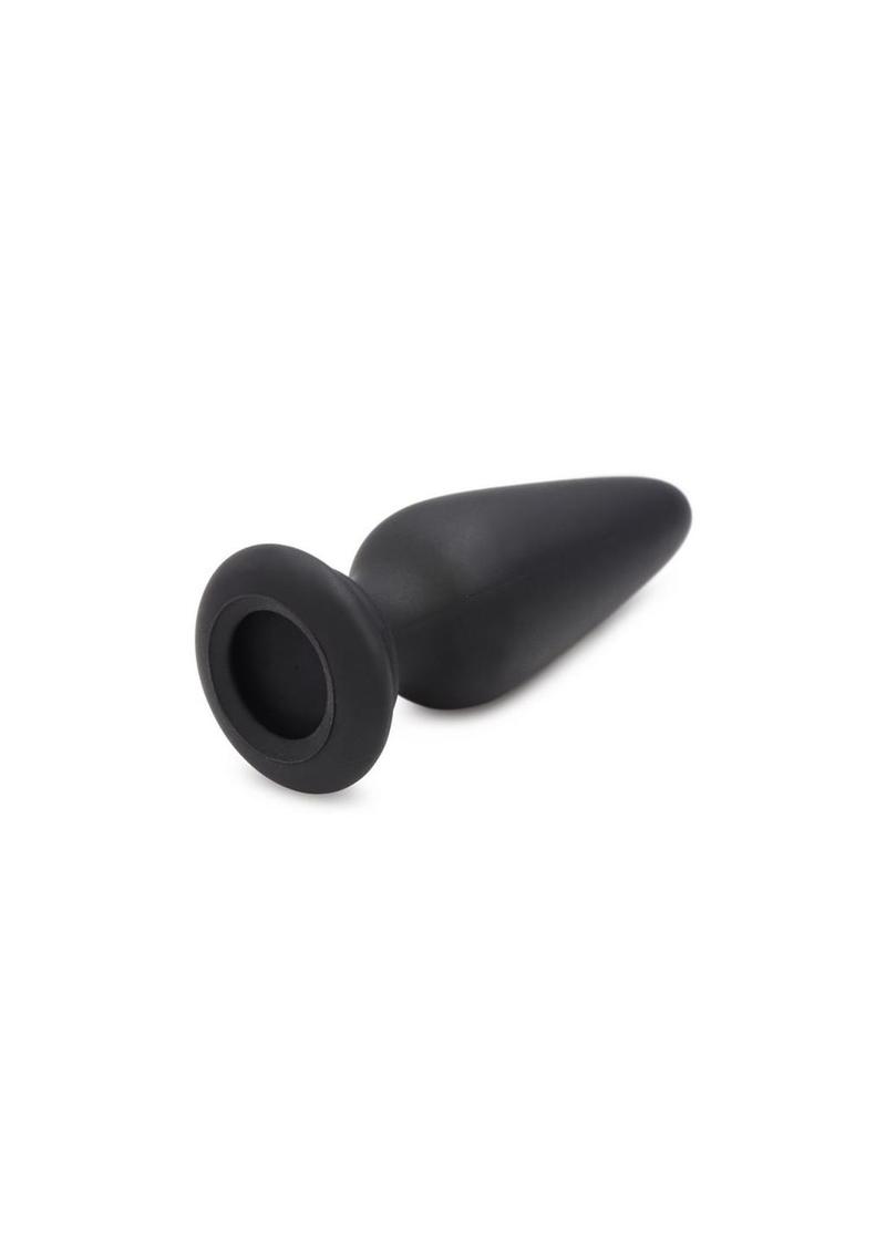 Tailz Silicone Anal Plug and 3 Interchangeable Tails - Assorted Colors/Multicolor - Set