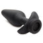 Tailz Snap-On 10x Rechargeable Silicone Anal Plug with Remote Control - Black/Pink - Large