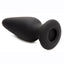 Tailz Snap-On Silicone Anal Plug - Black/Pink - Large