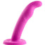 Tana Silicone Curved Dildo with Suction Cup - Pink - 8in