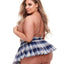 Teacher's Pet Standard Schoolgirl Plaid Skirt - Blue - XLarge