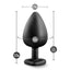 Temptasia Bling Plug Silicone Butt Plug - Black - Large