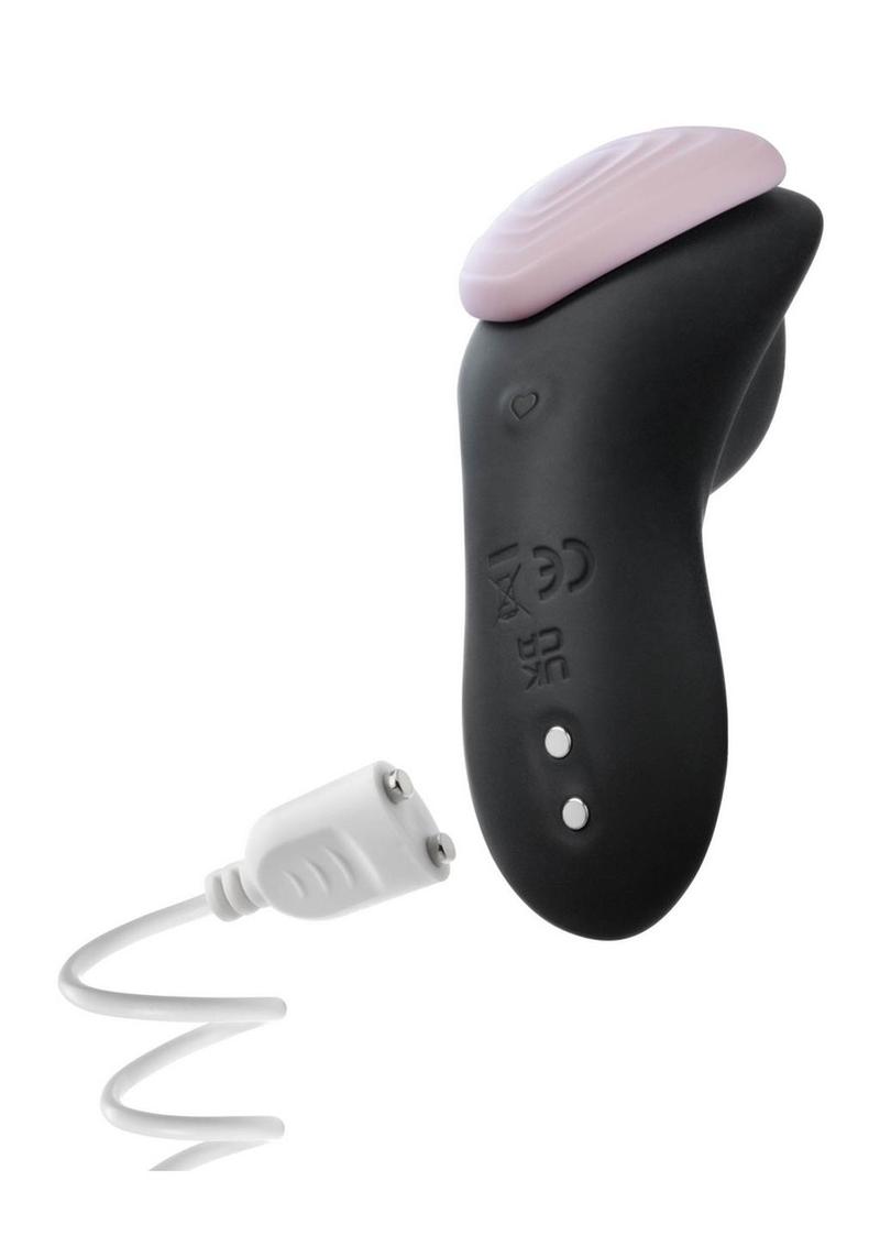 Temptasia Heartbeat Rechargeable Silicone Panty Vibe with Remote - Pink