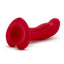 Temptasia Jezebel Silicone Dildo 6in - Crimson - Red