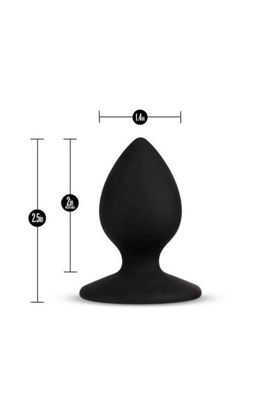 Temptasia Slut Silicone Butt Plug - Black