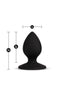 Temptasia Slut Silicone Butt Plug - Black