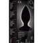 Temptasia Slut Silicone Butt Plug - Black