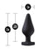 Temptasia Spank Me Silicone Butt Plug - Black