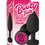 The 9's - Booty Talk Silicone Butt Plug Bad Girl - Black