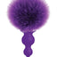 The 9's - Cottontails Silicone Beaded Bunny Tail Butt Plug - Purple