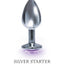 The 9's - The Silver Starter Bejeweled Stainless Steel Plug