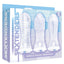 The 9's - Vibrating Sextenders, 3-Pack, Nubbed, Contoured, Ribbed - Clear