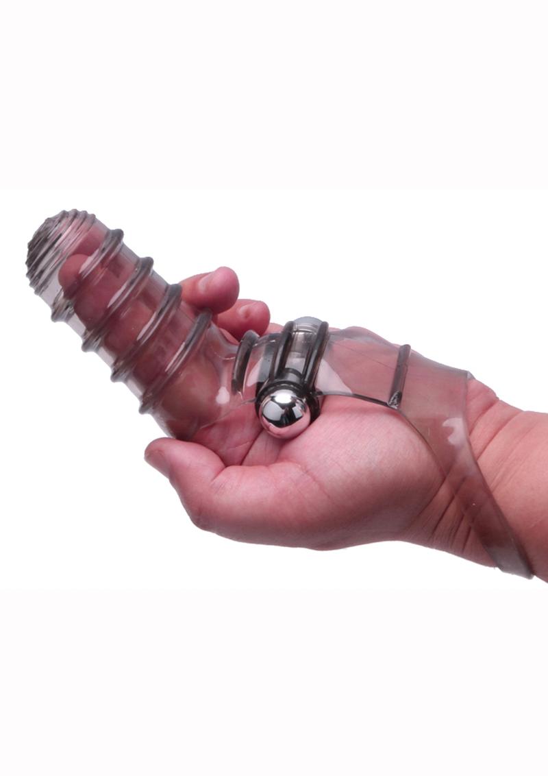 The 9's - Vibrofinger Massager - Grey/Smoke