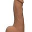 The D Master D Ultraskyn Dildo with Balls - Caramel - 10.5in