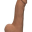 The D Master D Ultraskyn Dildo with Balls - Brown/Caramel - 7.5in