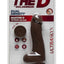 The D Master D Ultraskyn Dildo with Balls - Black/Chocolate - 7.5in