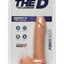 The D Perfect D Firmskyn Dildo with Balls - Flesh/Vanilla - 7in