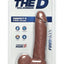 The D Perfect D Firmskyn Dildo with Balls - Brown/Caramel - 8in