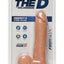 The D Perfect D Firmskyn Dildo with Balls - Flesh/Vanilla - 8in