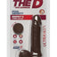 The D Perfect D Ultraskyn Dildo with Balls - Chocolate - 7in