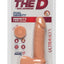 The D Perfect D Ultraskyn Dildo with Balls - Flesh/Vanilla - 7in