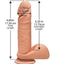 The D Perfect D Ultraskyn Dildo with Balls