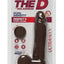 The D Perfect D Ultraskyn Dildo with Balls - Chocolate - 8in