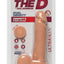 The D Perfect D Ultraskyn Dildo with Balls - Flesh/Vanilla - 8in