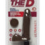 The D Perfect D Ultraskyn Vibrating Dildo with Balls - Chocolate - 7in