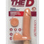 The D Perfect D Ultraskyn Vibrating Dildo with Balls - Flesh/Vanilla - 7in