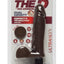 The D Perfect D Ultraskyn Vibrating Dildo with Balls - Chocolate - 8in