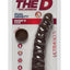 The D Ragin D Ultraskyn Dildo - Black/Chocolate - 8in