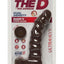 The D Ragin D Ultraskyn Dildo with Balls - Chocolate - 9in