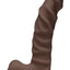 The D Ragin D Ultraskyn Dildo with Balls - Chocolate - 9in