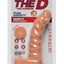 The D Ragin D Ultraskyn Dildo with Balls - Vanilla - 9in