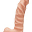 The D Ragin D Ultraskyn Dildo with Balls - Vanilla - 9in