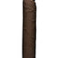 The D Realistic D Ultraskyn Dildo - Chocolate - 12in