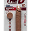 The D Realistic D Ultraskyn Dildo - Caramel - 8in