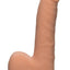 The D Realistic D Ultraskyn Slim Dildo with Balls - Flesh/Vanilla - 7in
