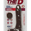 The D Super D Ultraskyn Dildo with Balls - Chocolate - 8in