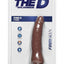 The D Thin D Firmskyn Dildo - Caramel - 7in