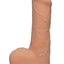 The D Uncut D Ultraskyn Dildo with Balls - Flesh/Vanilla - 7in
