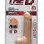 The D Uncut D Ultraskyn Dildo with Balls - Flesh/Vanilla - 7in