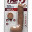 The D Uncut D Ultraskyn Dildo with Balls - Caramel - 9in